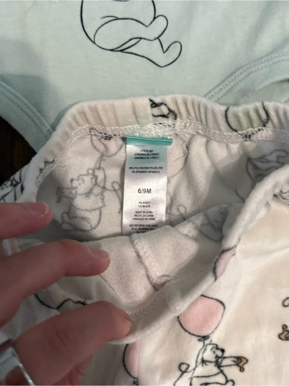 Baby girl Winnie the Pooh onesie and pants set